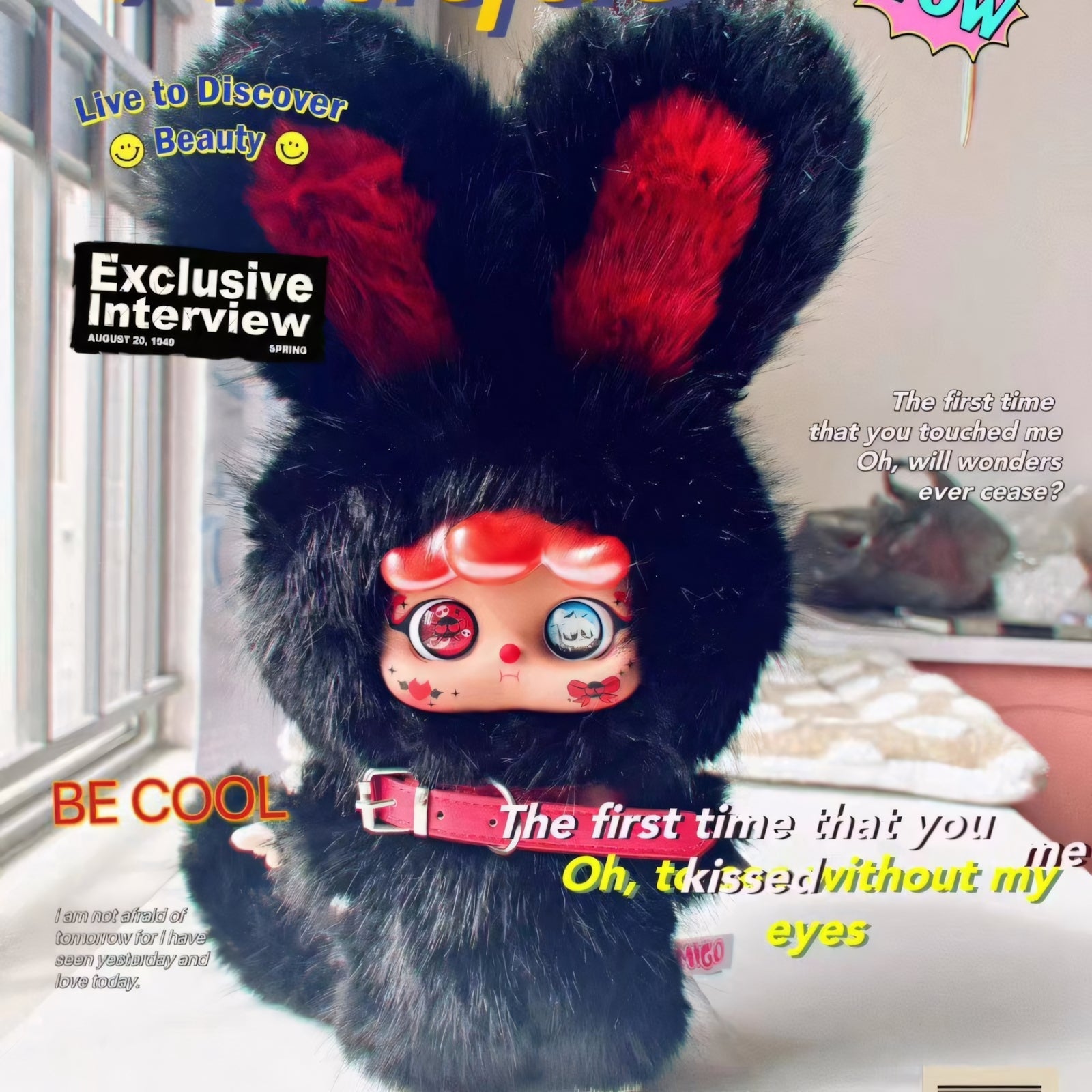 [MIGO Twin Life Limited Edition] 400% Plush Hanging Card Black Night White Day Series Blind Box