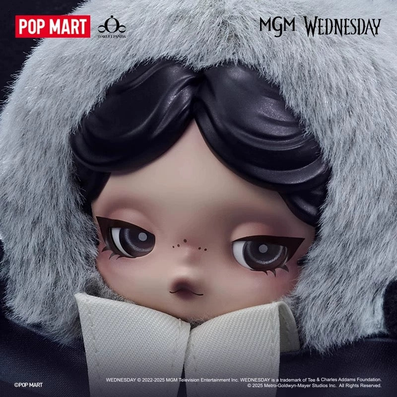 SKULLPANDA x Wednesday Plush (Nevermore Academy Uniform Version)