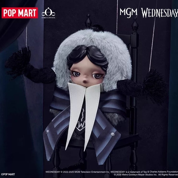 SKULLPANDA x Wednesday Plush (Nevermore Academy Uniform Version)